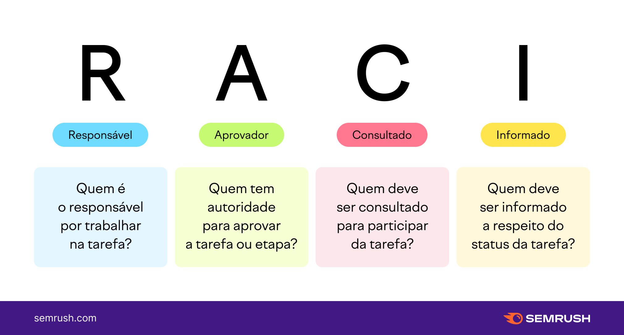 infográfico com a explicação da matriz raci
