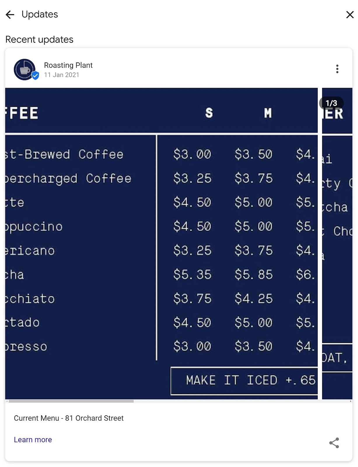 Roasting Plant aktualisiert die GBP-Preise und informiert über die Änderungen.