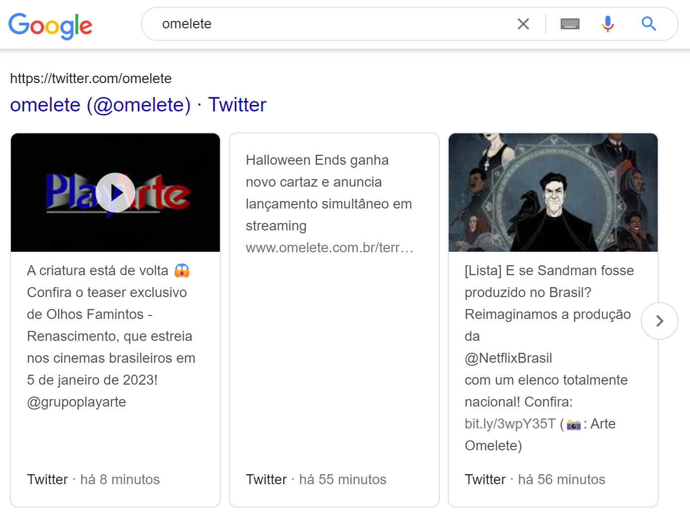 SERP features - x (twitter)