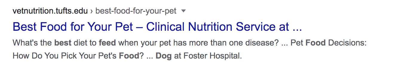 truncated title tag example in the SERPs