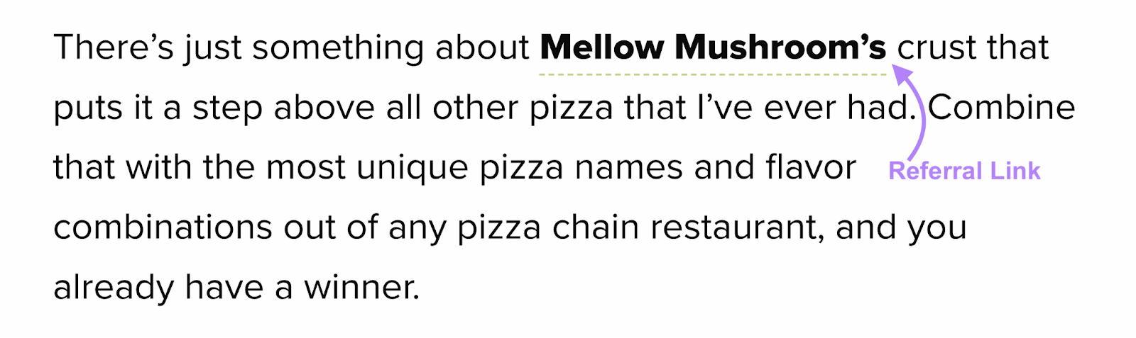 Um link de referência no blog acima para o "Mellow Mushroom"