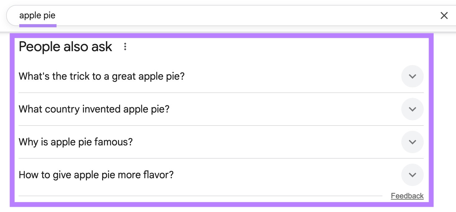 Google-Suchergebnisseite mit eingegebenem Suchbegriff und hervorgehobenem Abschnitt „Nutzer fragen auch“.