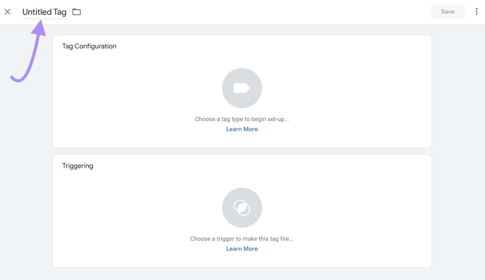 "Etiqueta sin título" archivada resaltada