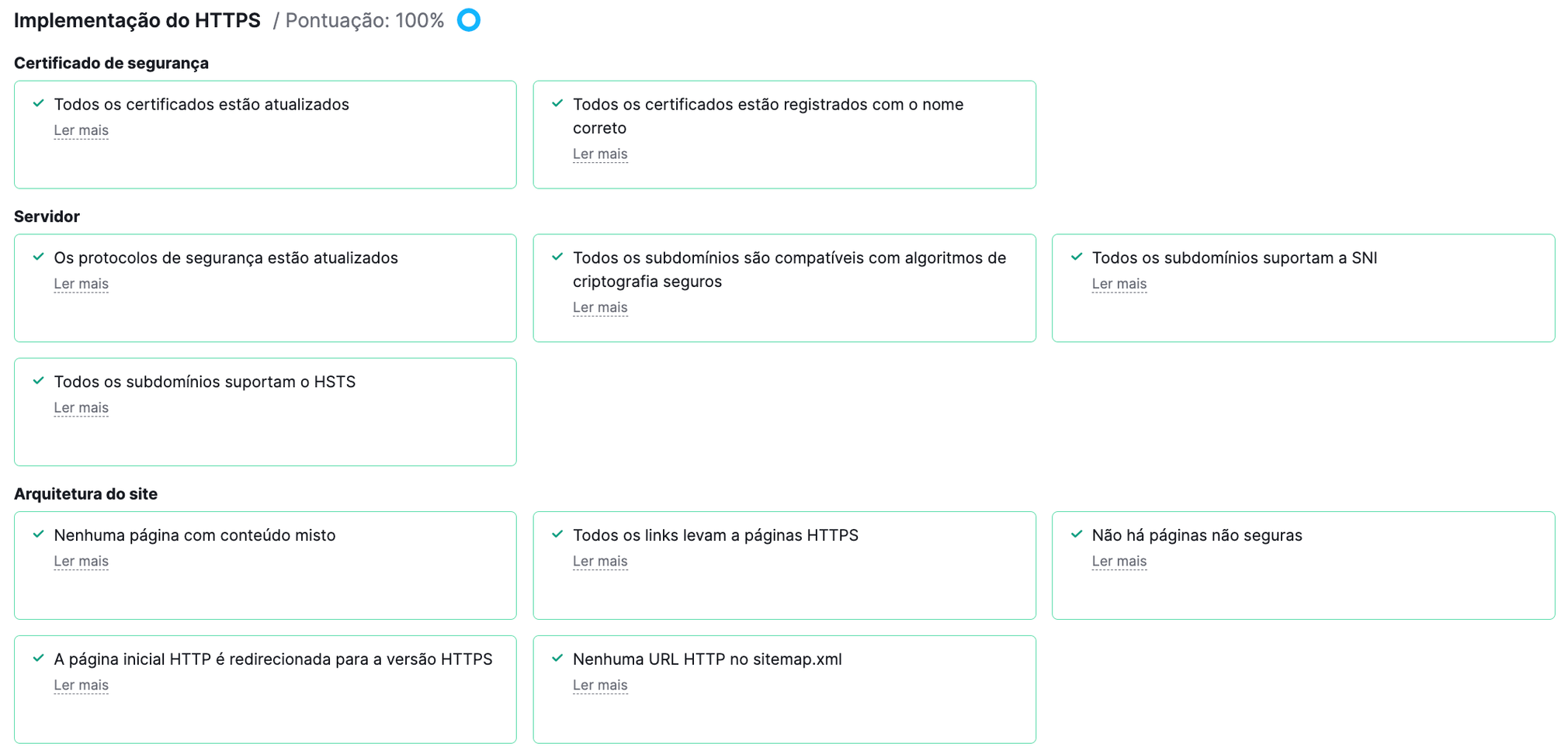 relatório de HTTPS