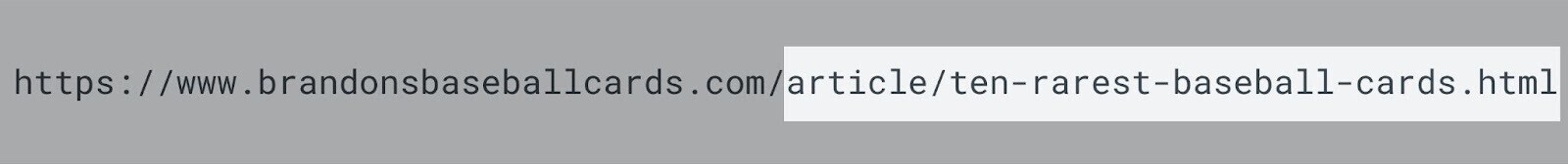 eine gut optimierte URL, die das Thema der Seite klar kommuniziert