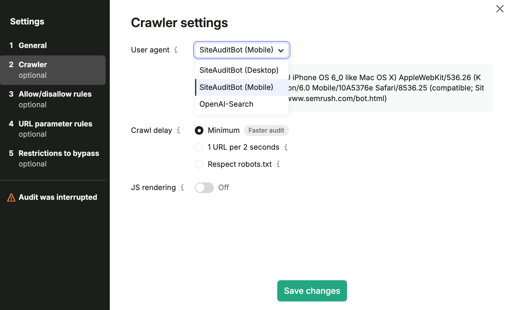 AI Search Health in Site Audit image 2